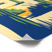 Nationaal Park Arizona Giant Cactus  Poster (Hoek)