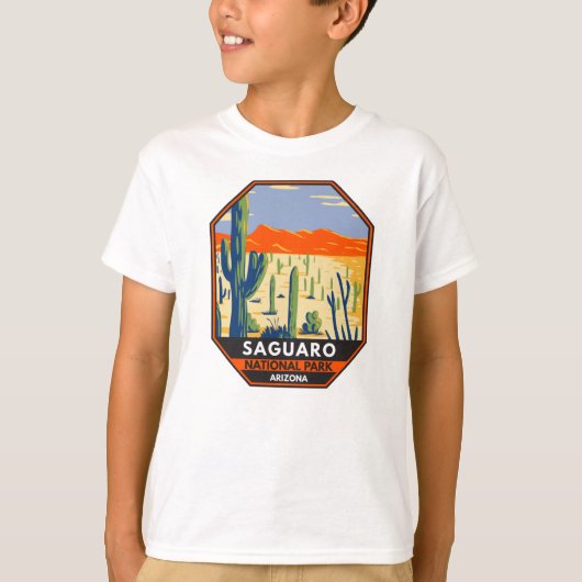 Nationaal Park Arizona Giant Cactus  T-shirt (Voorkant)
