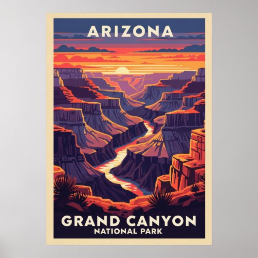 Nationaal park Arizona Grand Canyon V02 Poster (Voorkant)