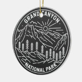 Nationaal park Arizona Monoline Keramisch Ornament (Links)