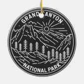 Nationaal park Arizona Monoline Keramisch Ornament (Achterkant)