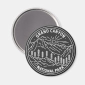 Nationaal park Arizona Monoline Magneet (Voorkant / Achterkant)