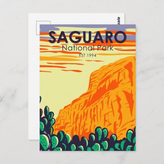 Nationaal Park Arizona Prickly Pear Cactus Briefkaart (Voorkant / Achterkant)