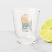 Nationaal Park Arizona Prickly Pear Cactus Shot Glas (Achterkant)