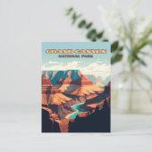 Nationaal park Arizona Retro Briefkaart (Staand voorkant)