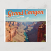 Nationaal park Arizona Retro Briefkaart (Voorkant)