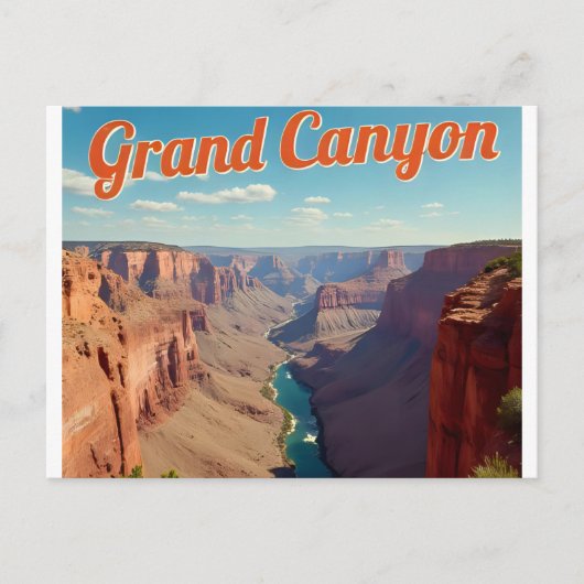 Nationaal park Arizona Retro Briefkaart (Voorkant)