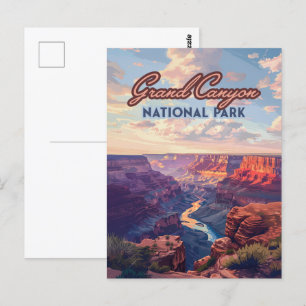 Nationaal park Arizona Retro Briefkaart