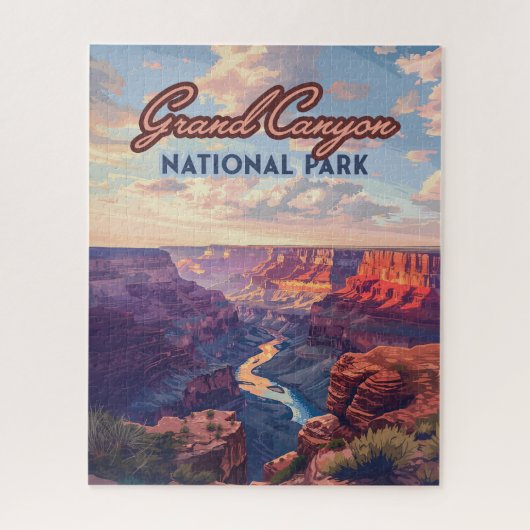 Nationaal park Arizona Retro Legpuzzel (Verticaal)