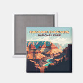 Nationaal park Arizona Retro Magneet (Voorkant / Achterkant)