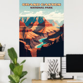 Nationaal park Arizona Retro Poster (Thuiskantoor)