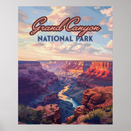 Nationaal park Arizona Retro Poster