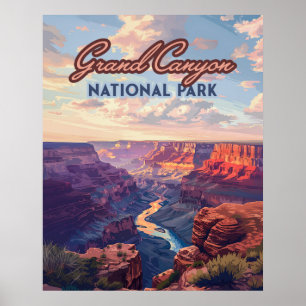 Nationaal park Arizona Retro Poster