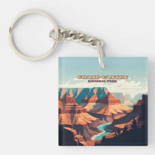 Nationaal park Arizona Retro Sleutelhanger