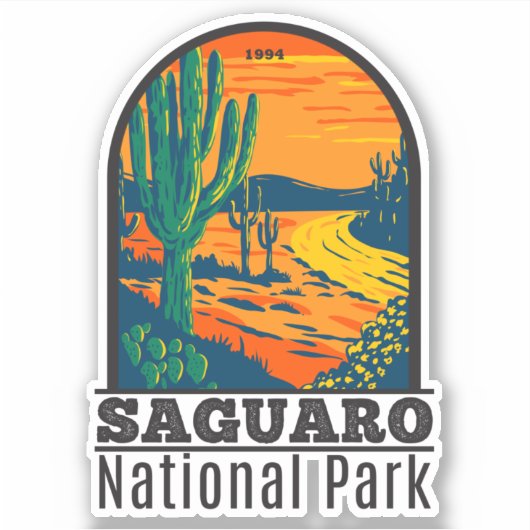 Nationaal park Arizona  Sticker (Voorkant)