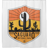 Nationaal Park Arizona Tucson Cactus Douchegordijn (Voorkant)