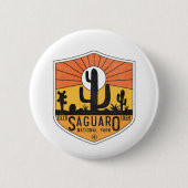 Nationaal Park Arizona Tucson Cactus Ronde Button 5,7 Cm (Voorkant)