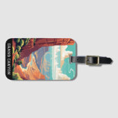 Nationaal park Arizona, Vintage Grand Canyon Bagagelabel (Voorkant (horizontaal))