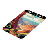 Nationaal park Arizona, Vintage Grand Canyon Magneet (Linkerzijde)