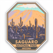 Nationaal Park Arizona Wasson Peak  Sticker (Voorkant)