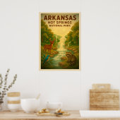 Nationaal park Arkansas Hot Springs V01 Poster (Keuken)