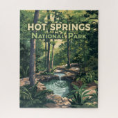 Nationaal park Arkansas Retro Legpuzzel (Verticaal)