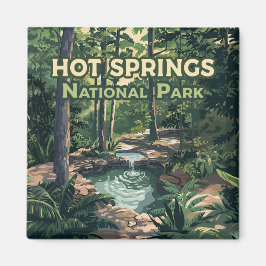Nationaal park Arkansas Retro Magneet