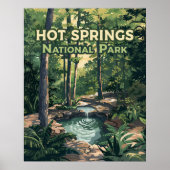 Nationaal park Arkansas Retro Poster (Voorkant)