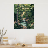 Nationaal park Arkansas Retro Poster (Keuken)