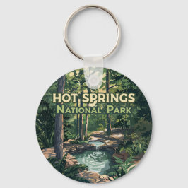 Nationaal park Arkansas Retro Sleutelhanger