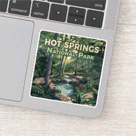Nationaal park Arkansas Retro Sticker