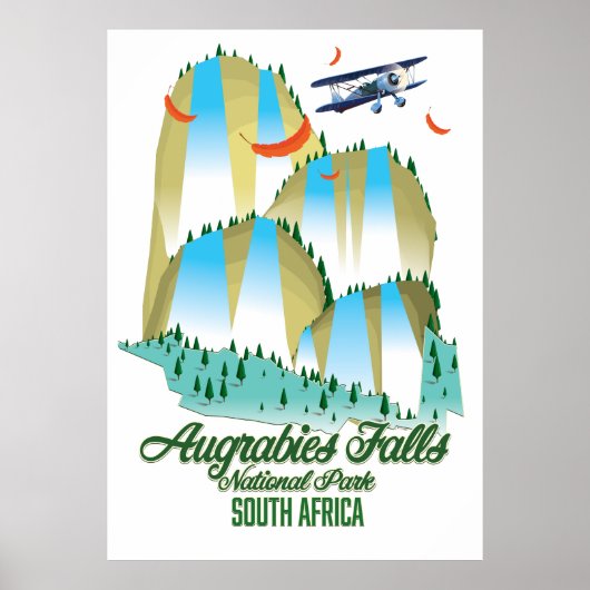 Nationaal park Augrabies Herfsten Zuid-Afrika Poster (Voorkant)
