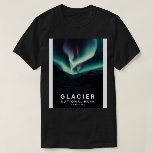 Nationaal park Aurora Borealis T-shirt (Design voorkant)