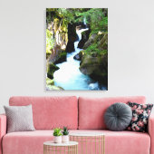 Nationaal park Avalanche Gorge-Glacier Canvas Afdruk (Insitu (Woonkamer))