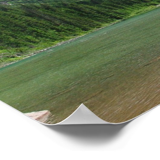 Nationaal park Avalanche Lake Glacier Poster (Hoek)