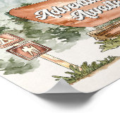 Nationaal Park Avontuur wacht teken Poster (Hoek)