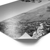 Nationaal park B&W Grand Canyon 3 Foto Afdruk (Hoek)