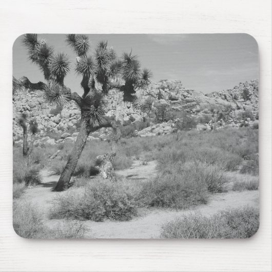 Nationaal park B&W Joshua Tree 3 Muismat (Voorkant)