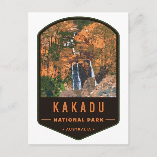 Nationaal Park Badge Kakadu Briefkaart (Voorkant)