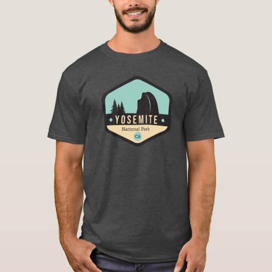 Nationaal Park Badge Yosemite T-shirt (Voorkant)