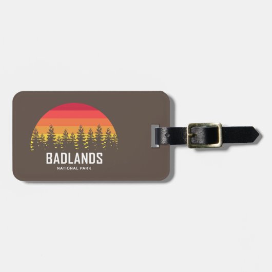 Nationaal Park Badlands Bagagelabel (Voorkant horizontaal)