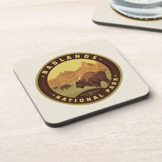 Nationaal Park Badlands Bier Onderzetter (Linkerzijde)