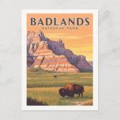 Nationaal Park  Badlands Briefkaart (Voorkant)