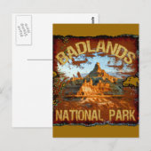 Nationaal Park Badlands Briefkaart (Voorkant / Achterkant)