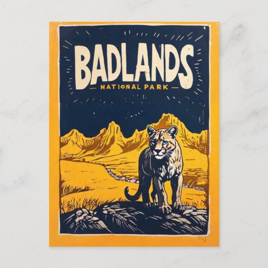 Nationaal Park Badlands Briefkaart (Voorkant)