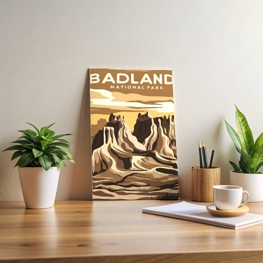nationaal park badlands briefkaart