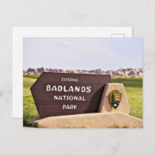 Nationaal Park Badlands Briefkaart (Voorkant / Achterkant)
