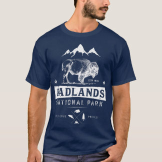 Nationaal Park Badlands Buffalo Bison South T-shirt