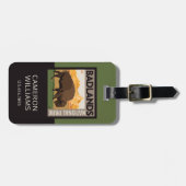 Nationaal park Badlands | Buffels Bagagelabel (Voorkant horizontaal)