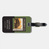 Nationaal park Badlands | Buffels Bagagelabel (Achterkant horizontaal)